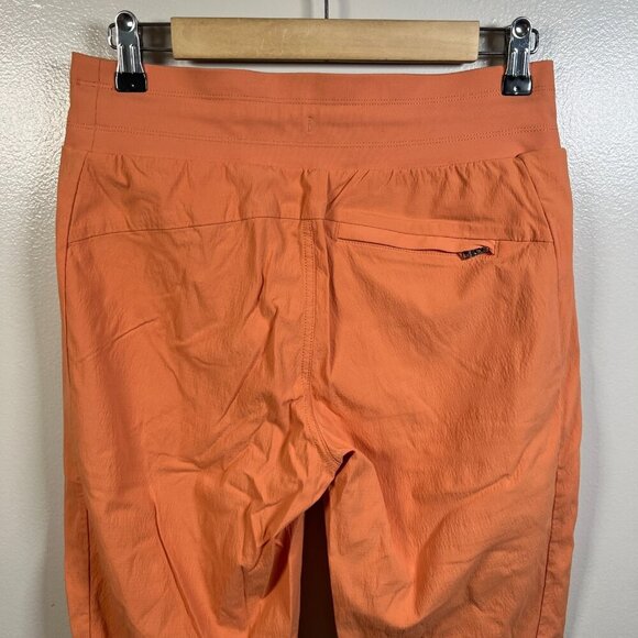 Athleta Trekkie North Crop Jogger Pants Size 4 Orange Travel Hiking Athletic - Picture 9 of 11